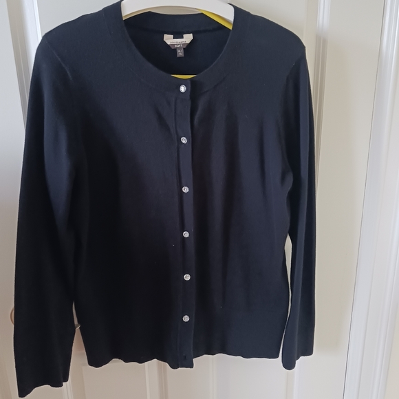 Black Denver Hayes Cardigan - Picture 1 of 7